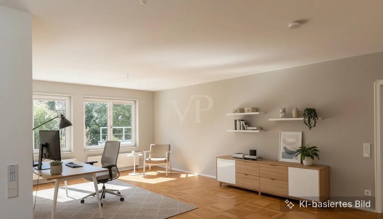 Arbeitszimmer statt Schlafzimmer Beispiel