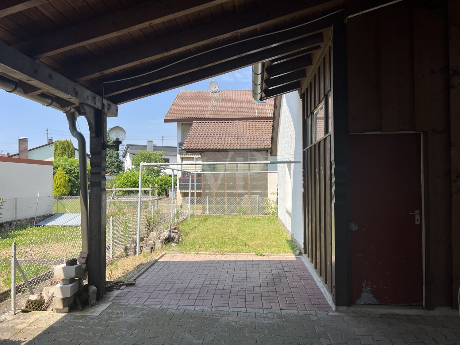 Überdachter Innenhof