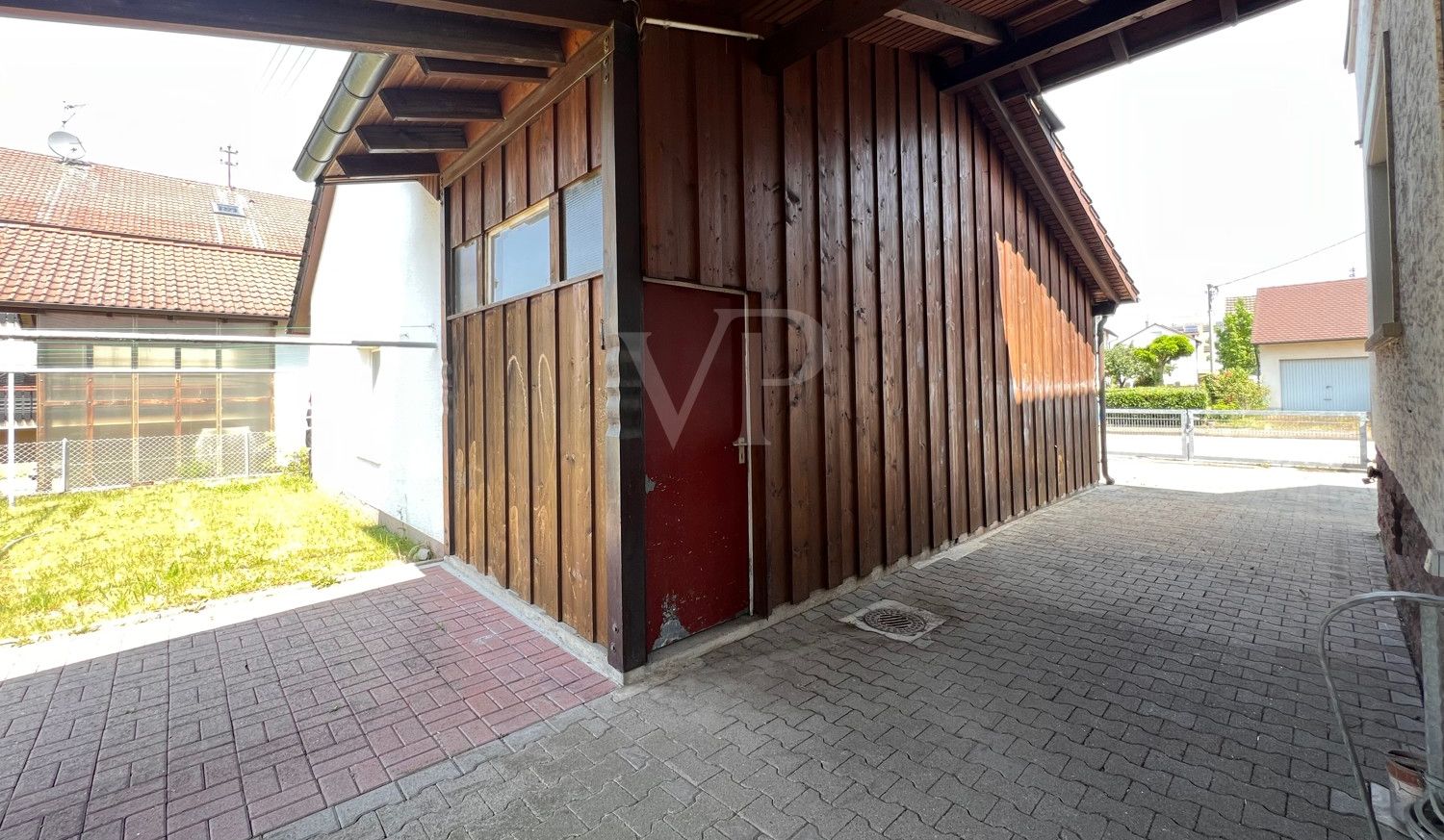 Überdachter Innenhof