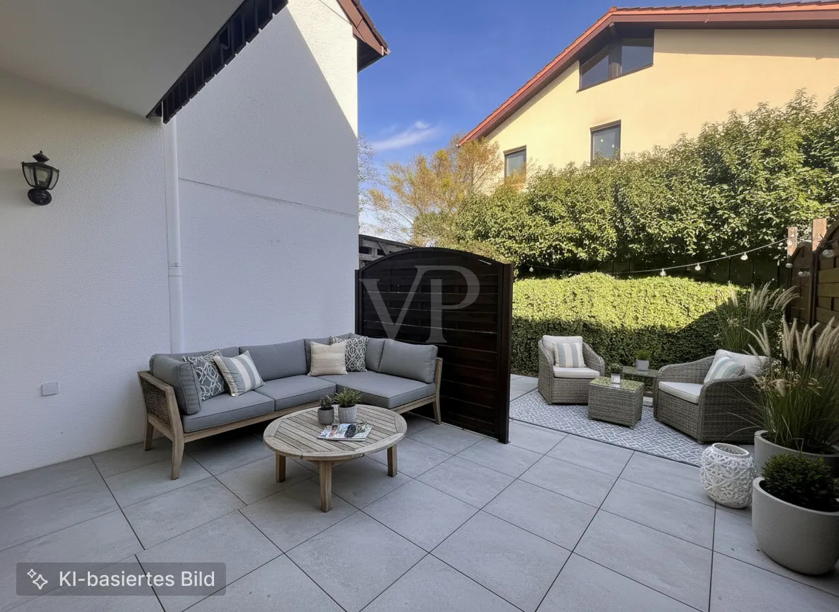 Gestaltungsbeispiel Terrasse KI basiert