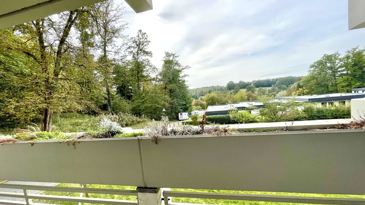 Blick vom Balkon