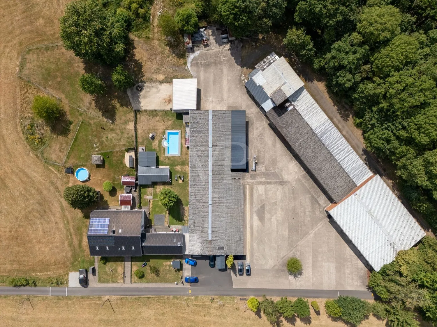 Luftbild der gesamten Anlage