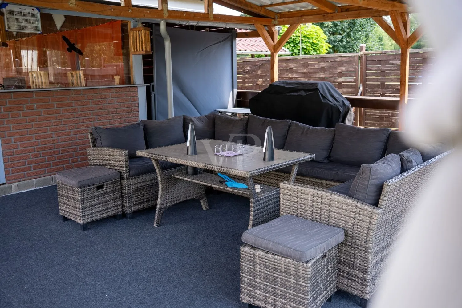 Überdachter Terrassenbereich