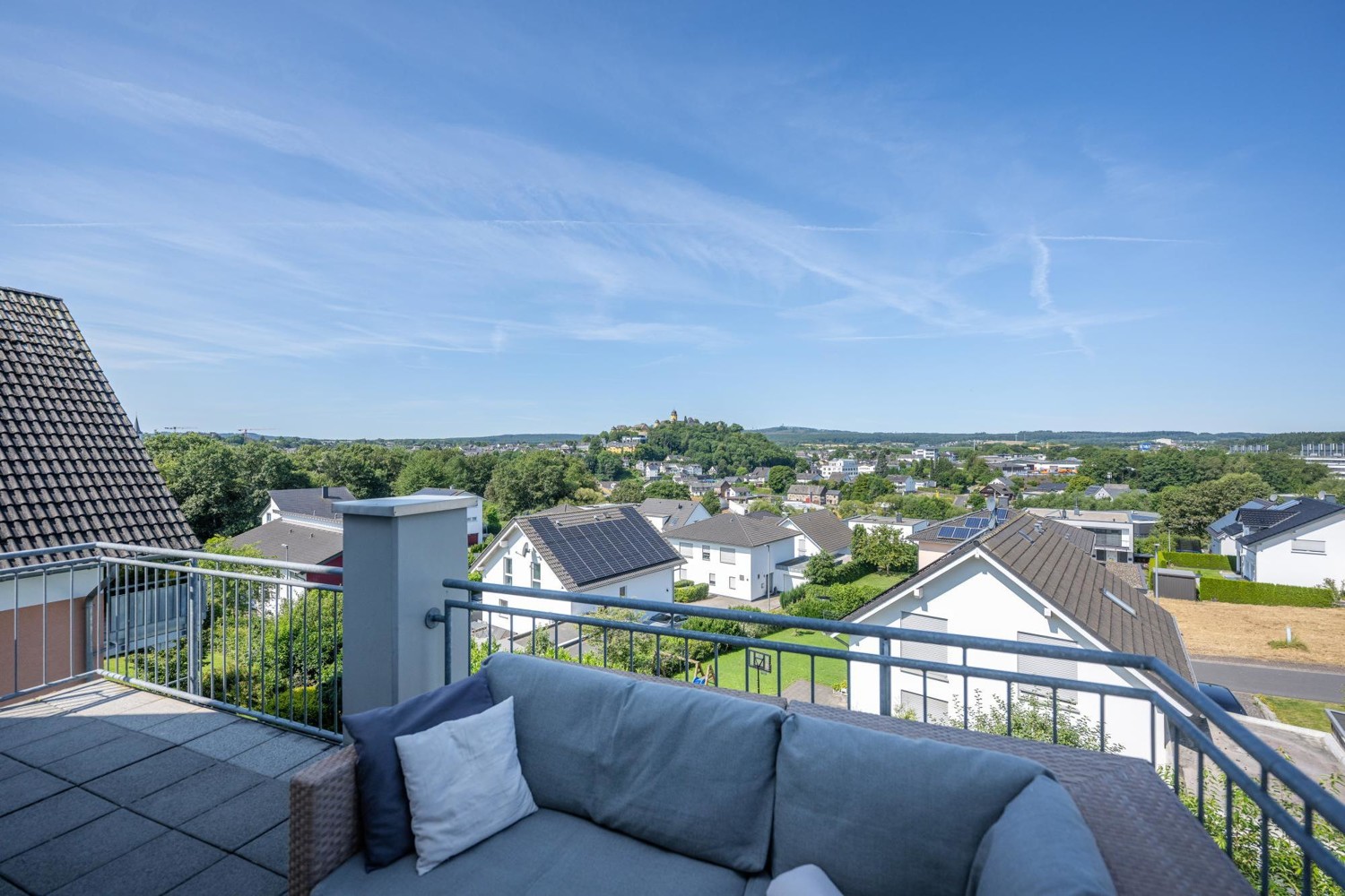 Ausblick vom Balkon