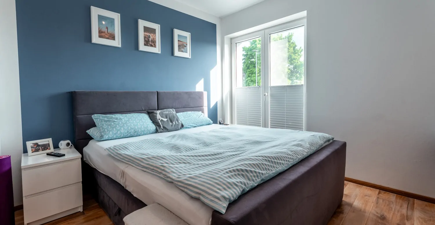 Schlafzimmer im 3- Parteienhaus