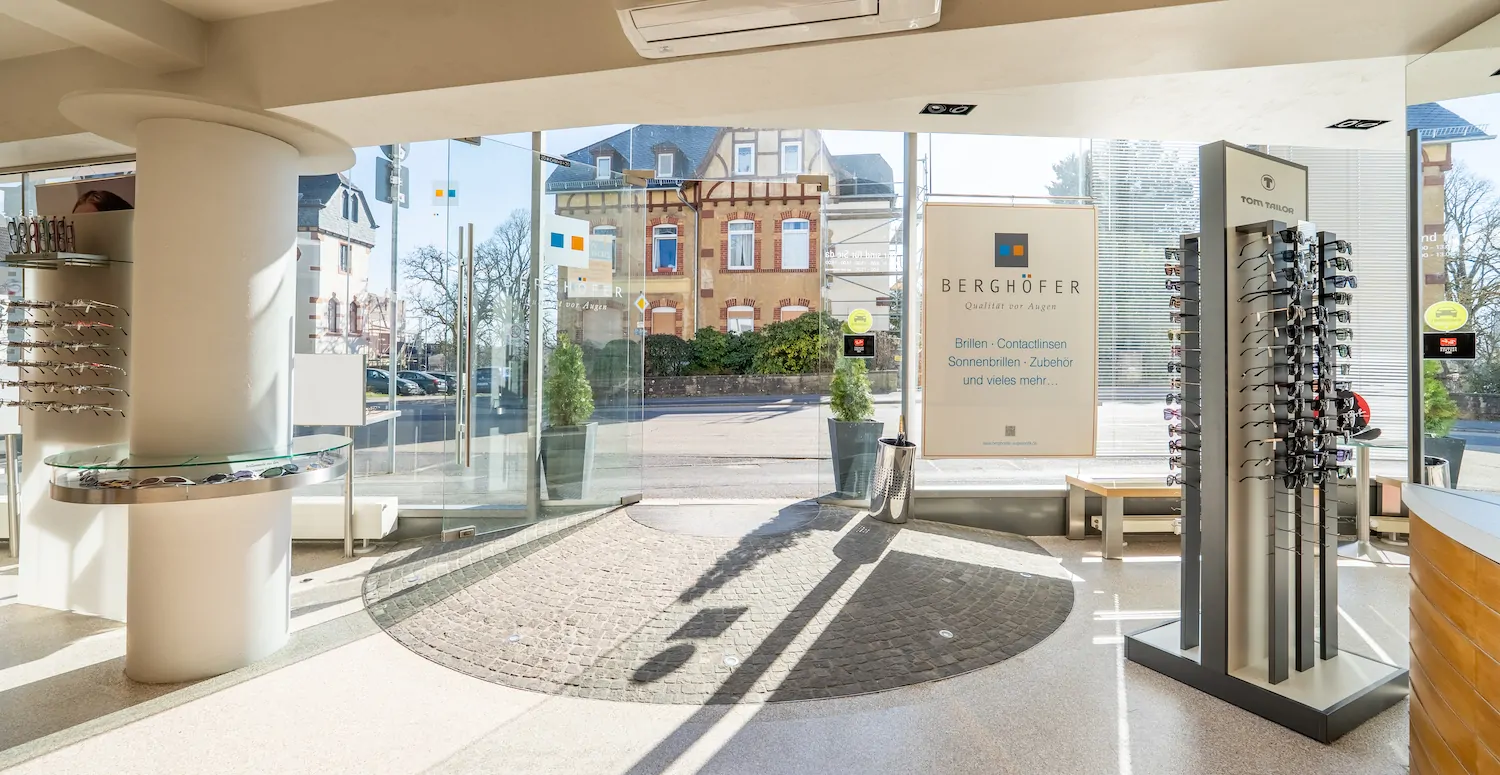 Eingang der Verkaufsfläche