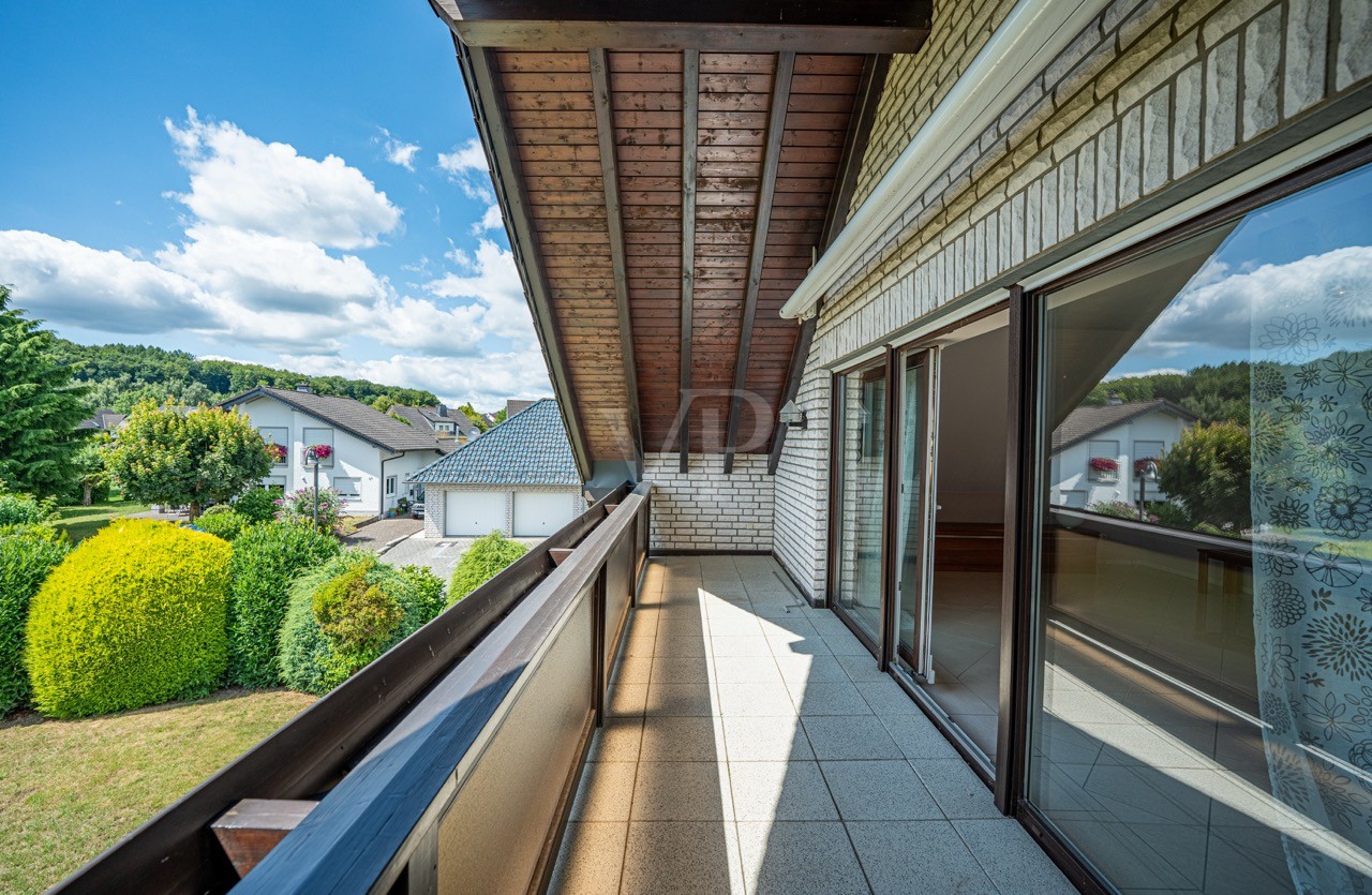 Balkon mit Markise