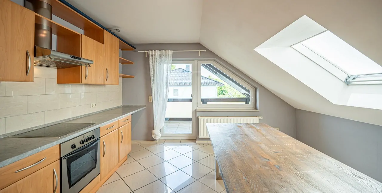 Wohnküche mit eigenem Balkon