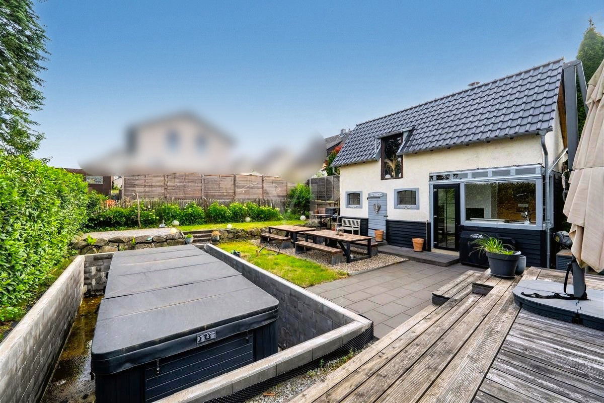 Außenbereich mit Swim Spa