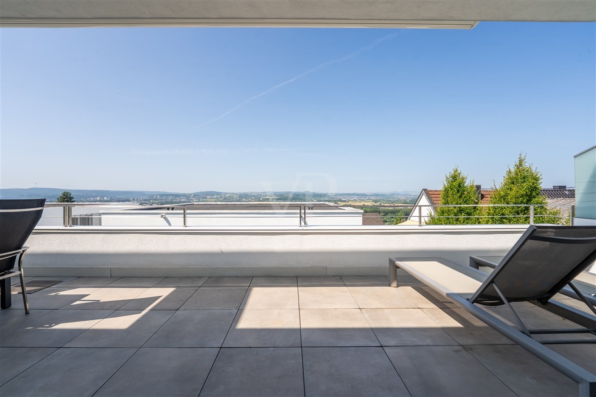Aussicht vom Balkon am Schlafzimmer