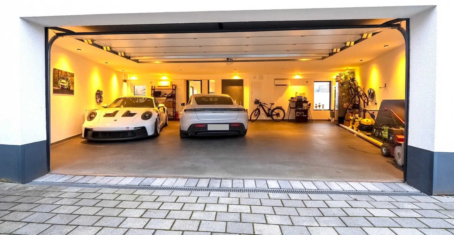 Blick in die Garage