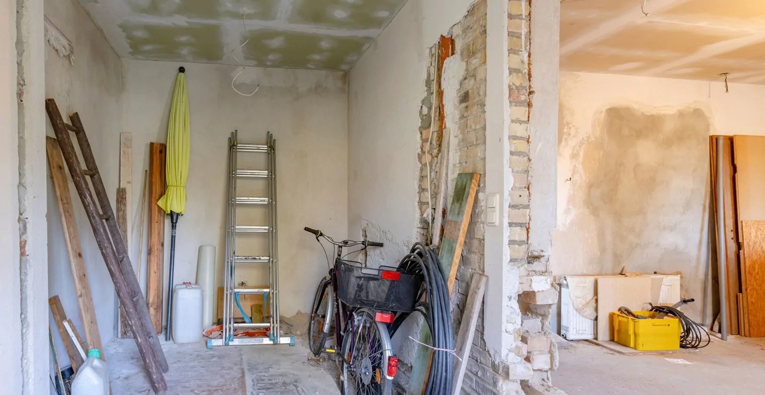 ELW Eingang und vorgesehendes Bad