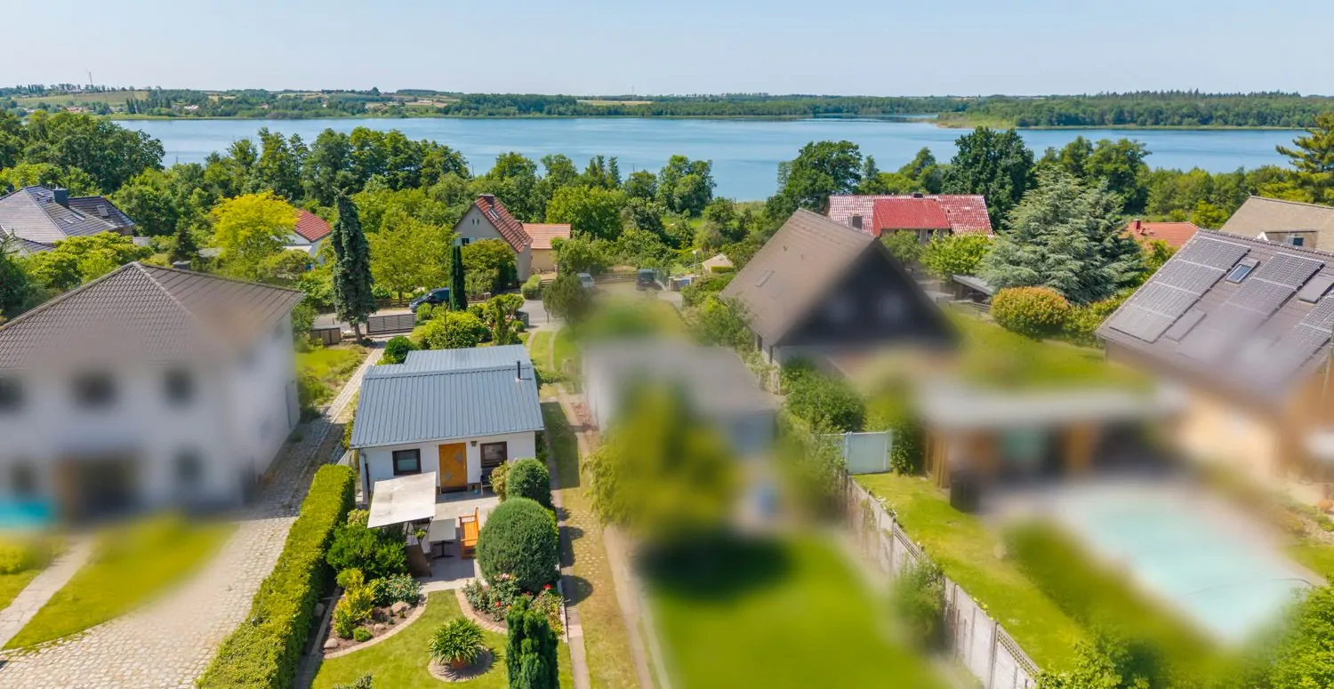 das Haus aus der Luft