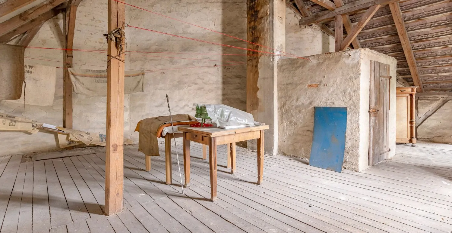 nicht ausgebauter Teil im Obergeschoß