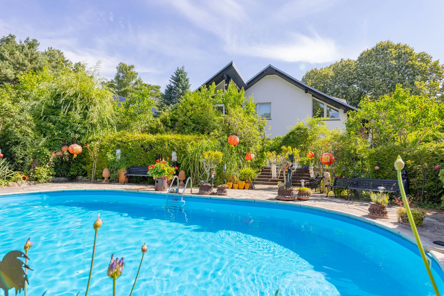 Rückzugsort mit Pool