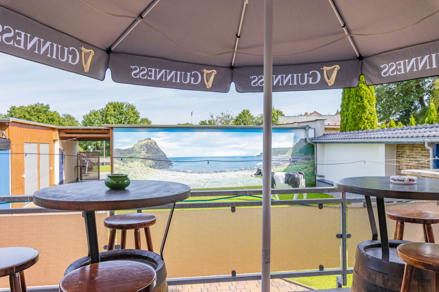 Ausblick auf Terrassenbereich