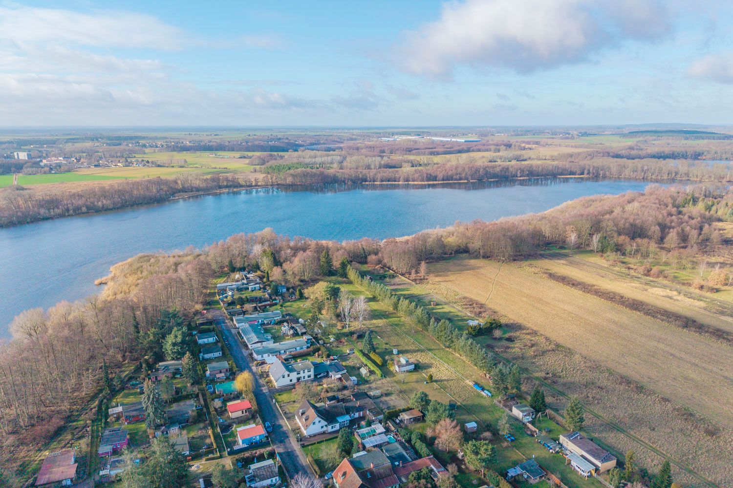 der große Plessower See vor der Haustür