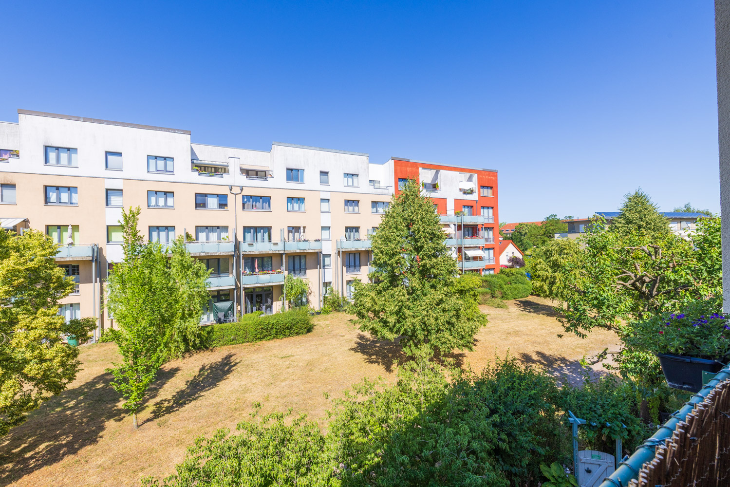 Blick vom Balkon