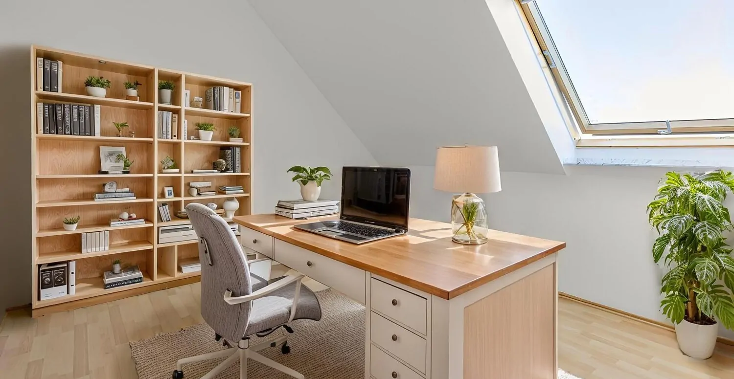 Einrichtungsbeispiel Büro im OG