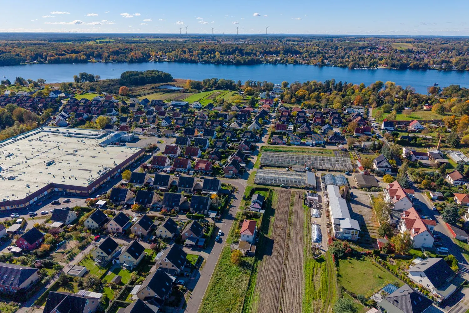 das gewachsene Wohngebiet