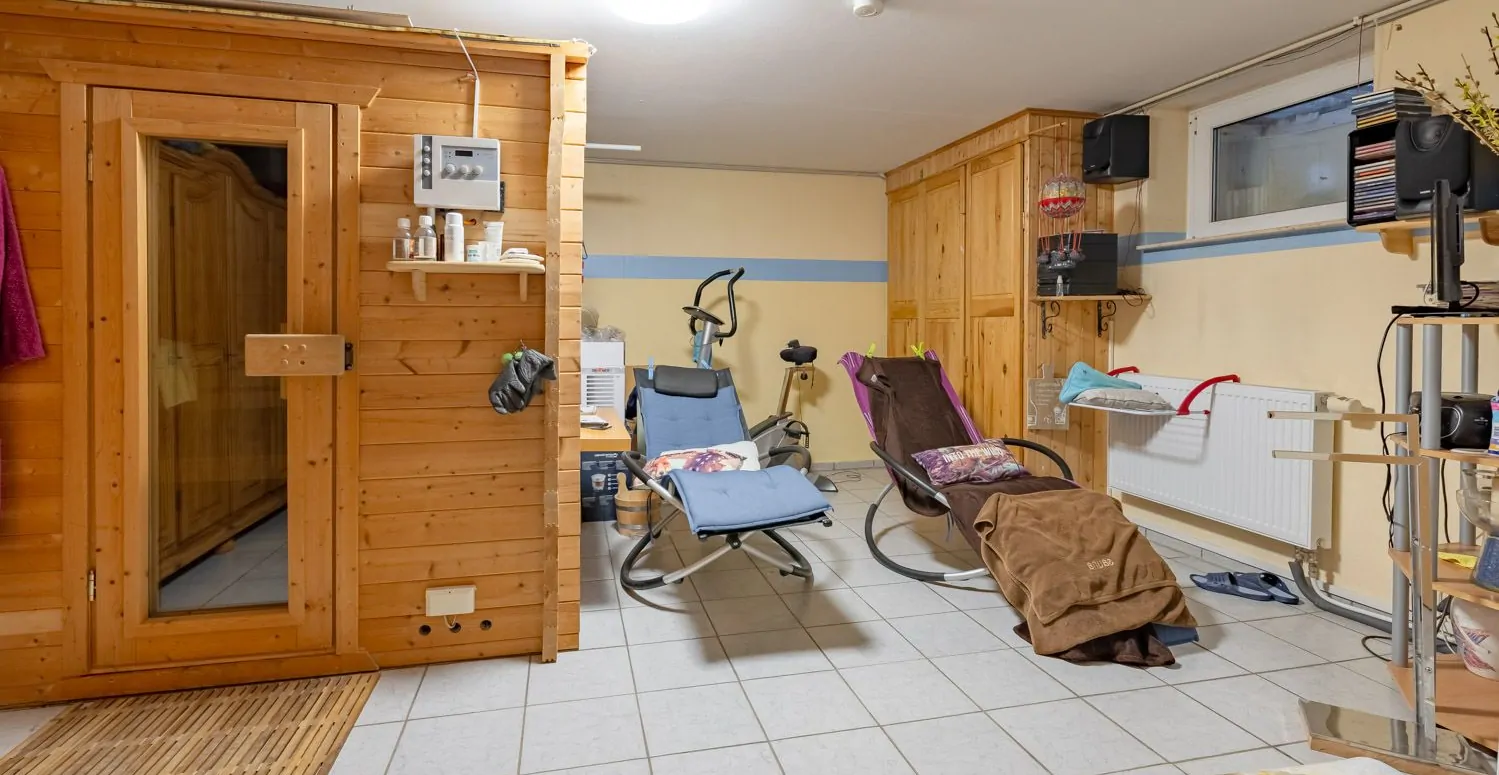 Sauna im Keller