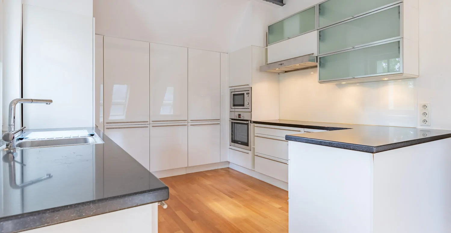 Küche im Dachgeschoss