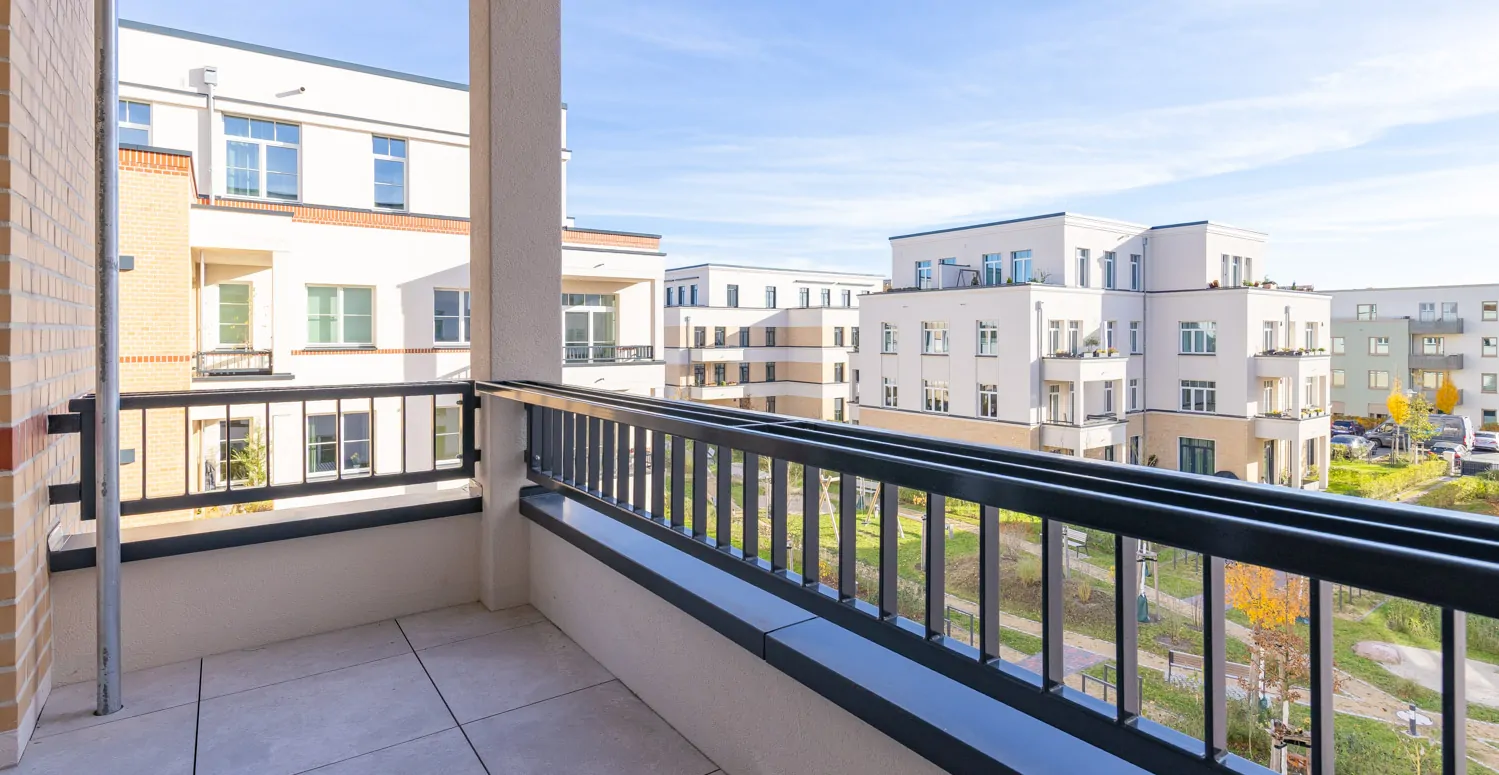 Large covered balcony
