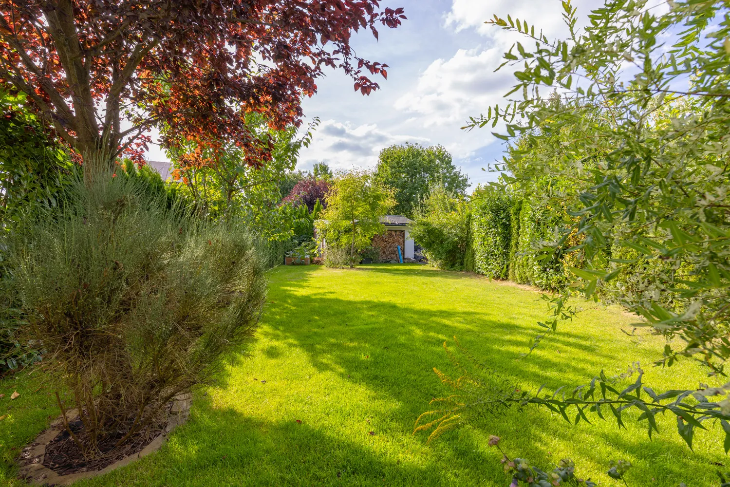 Blick in den gepflegten Garten