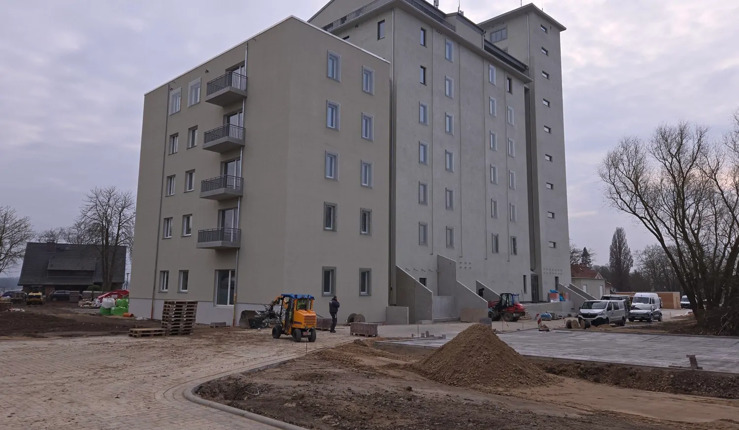 Rückansicht Eingangsbereich