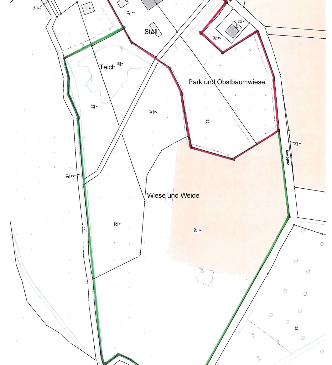 Aufteilung Grundstück