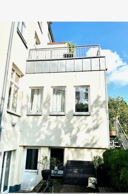 Gartenansicht Balkone