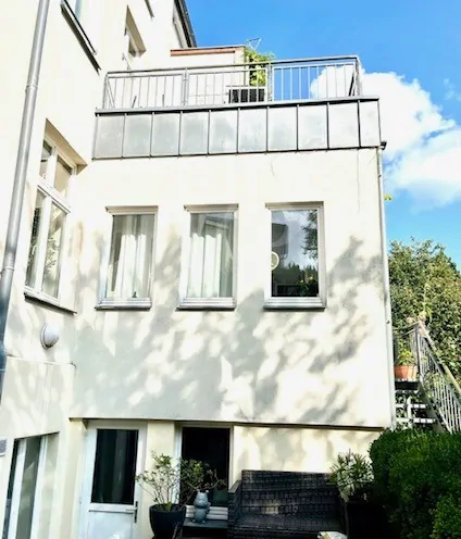 Gartenansicht Balkone