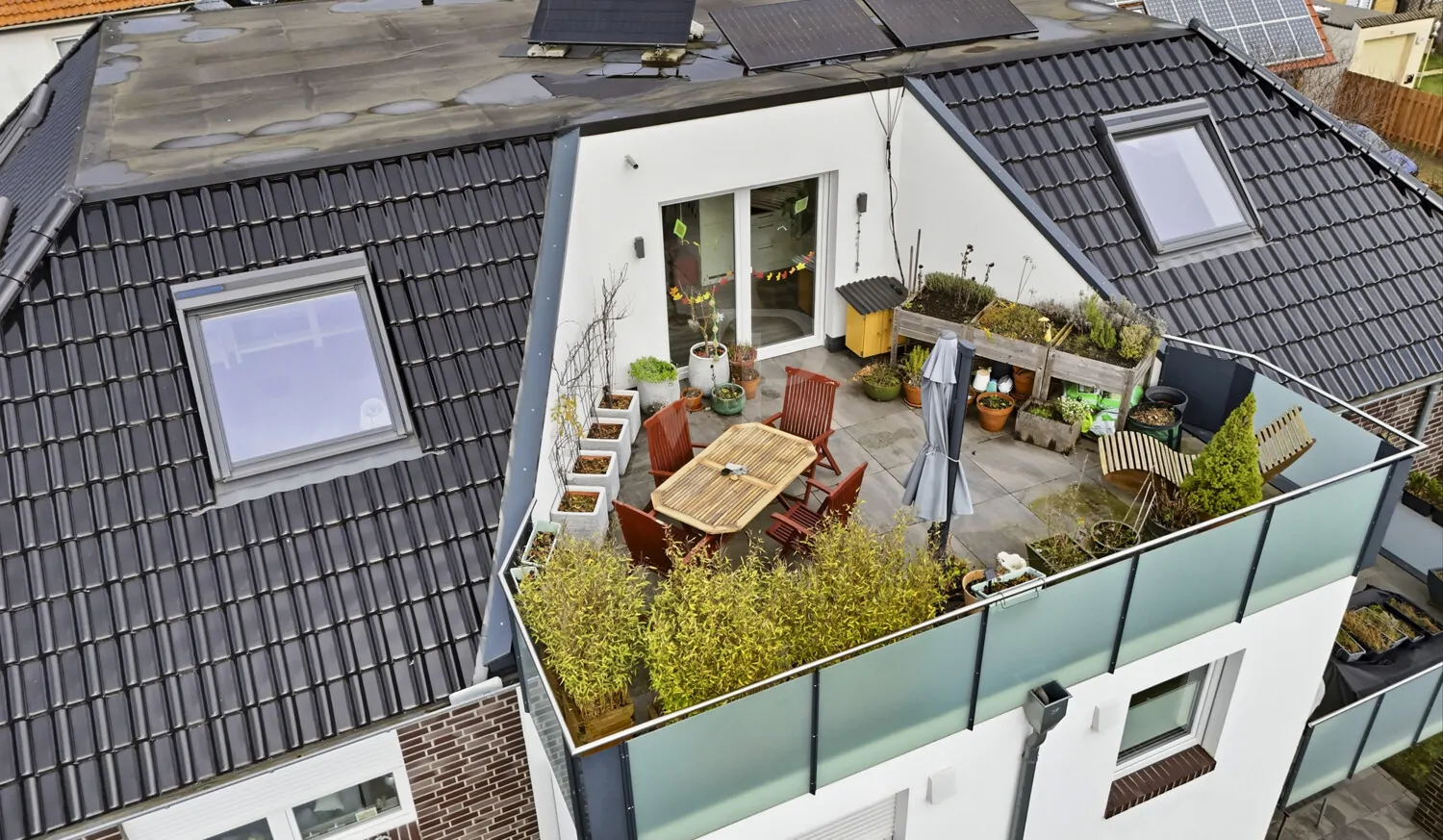 Dachterrasse + Balkonkraftwerk