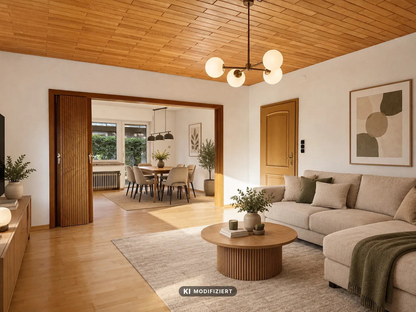 KI Wohnzimmer + Esszimmer
