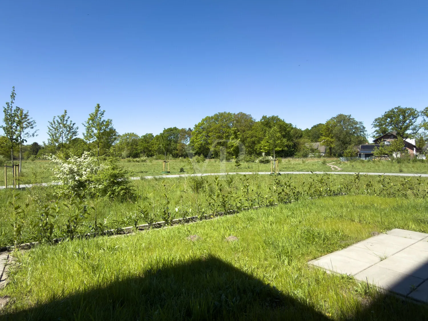 Garten mit Blick ins Grüne