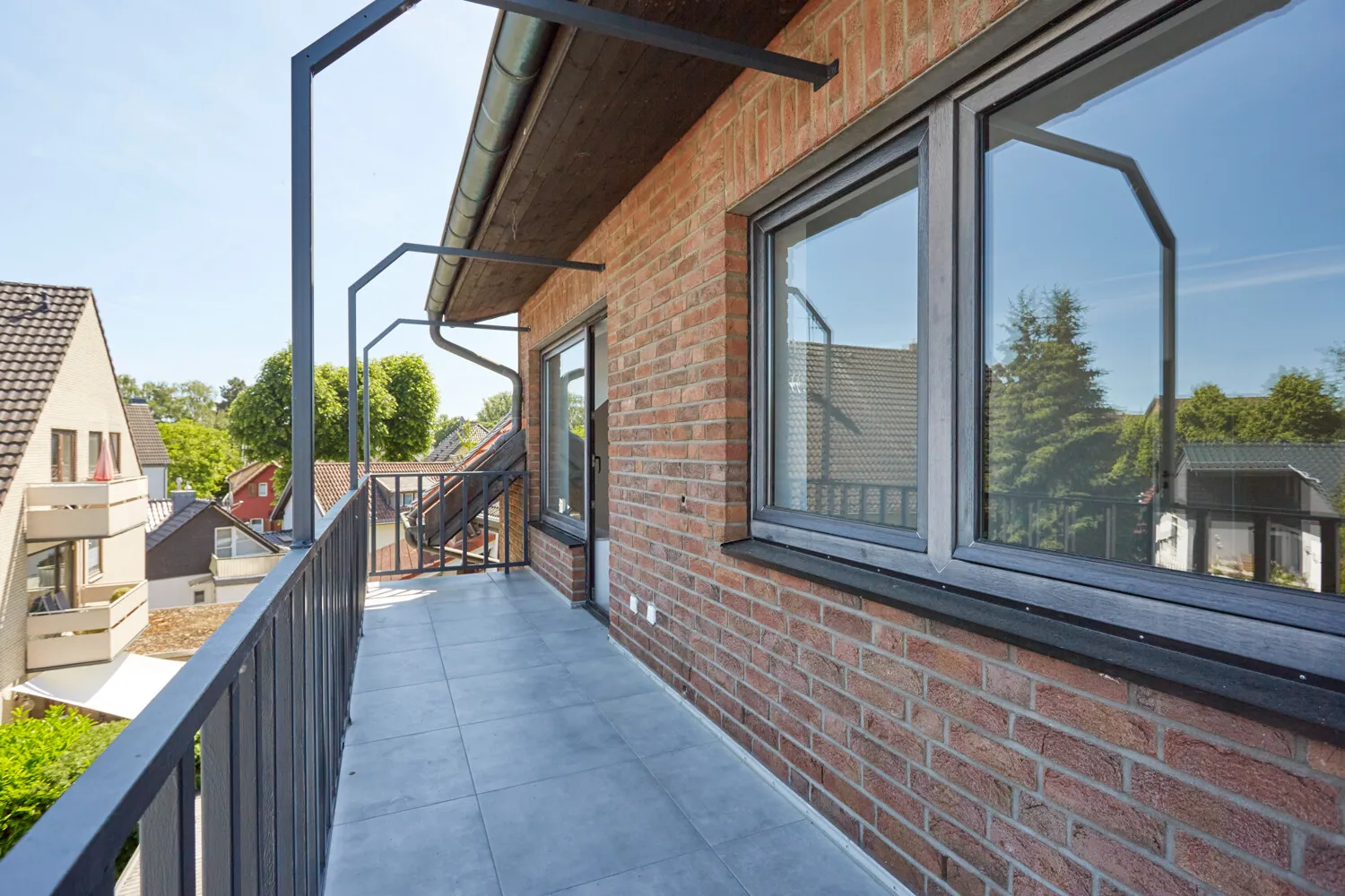 Sicht Balkon zur Wohnung