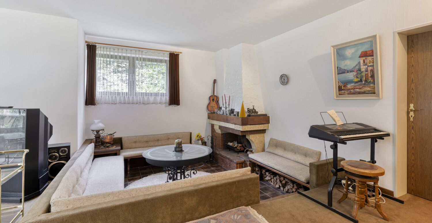 Sitzecke am Kamin