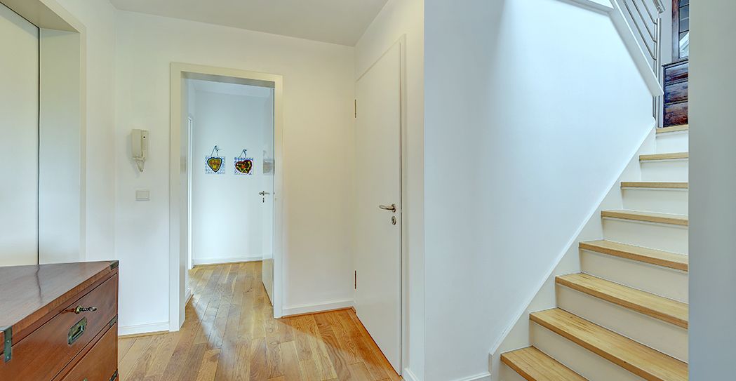 Treppe zum Dachgeschoss