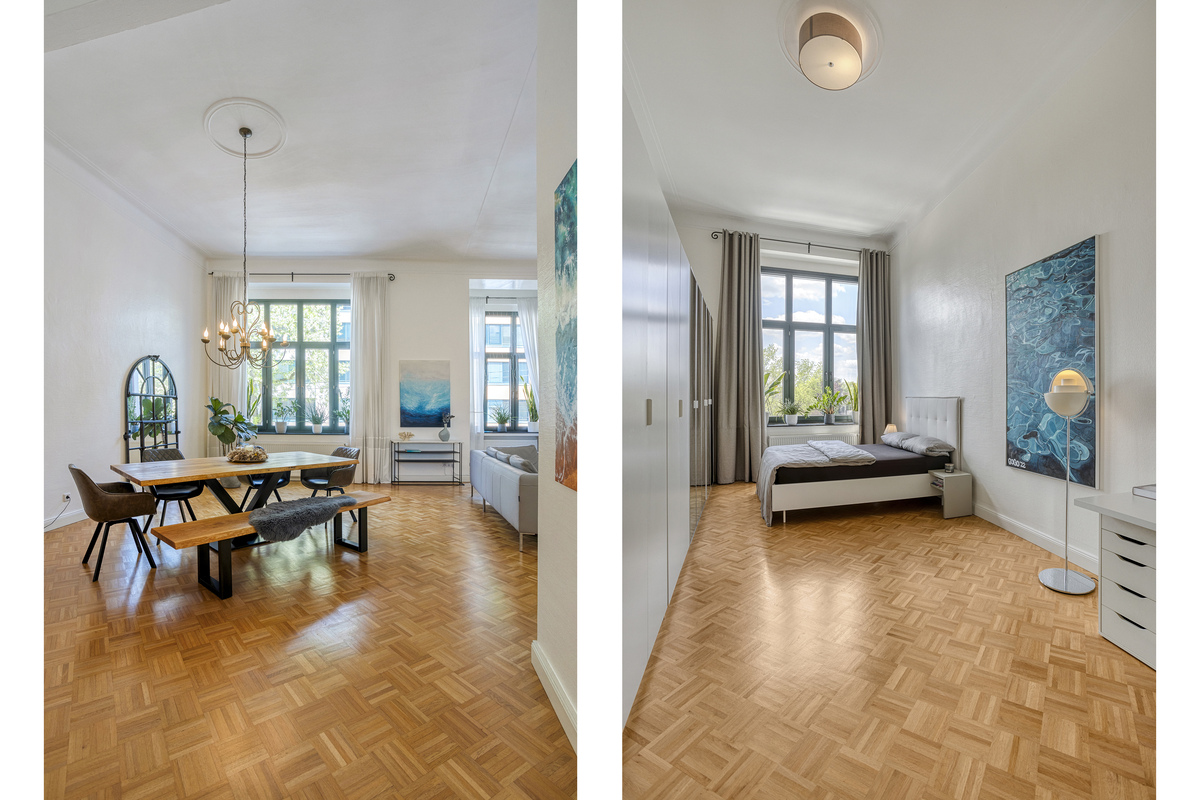 Wohn- und Schlafzimmer