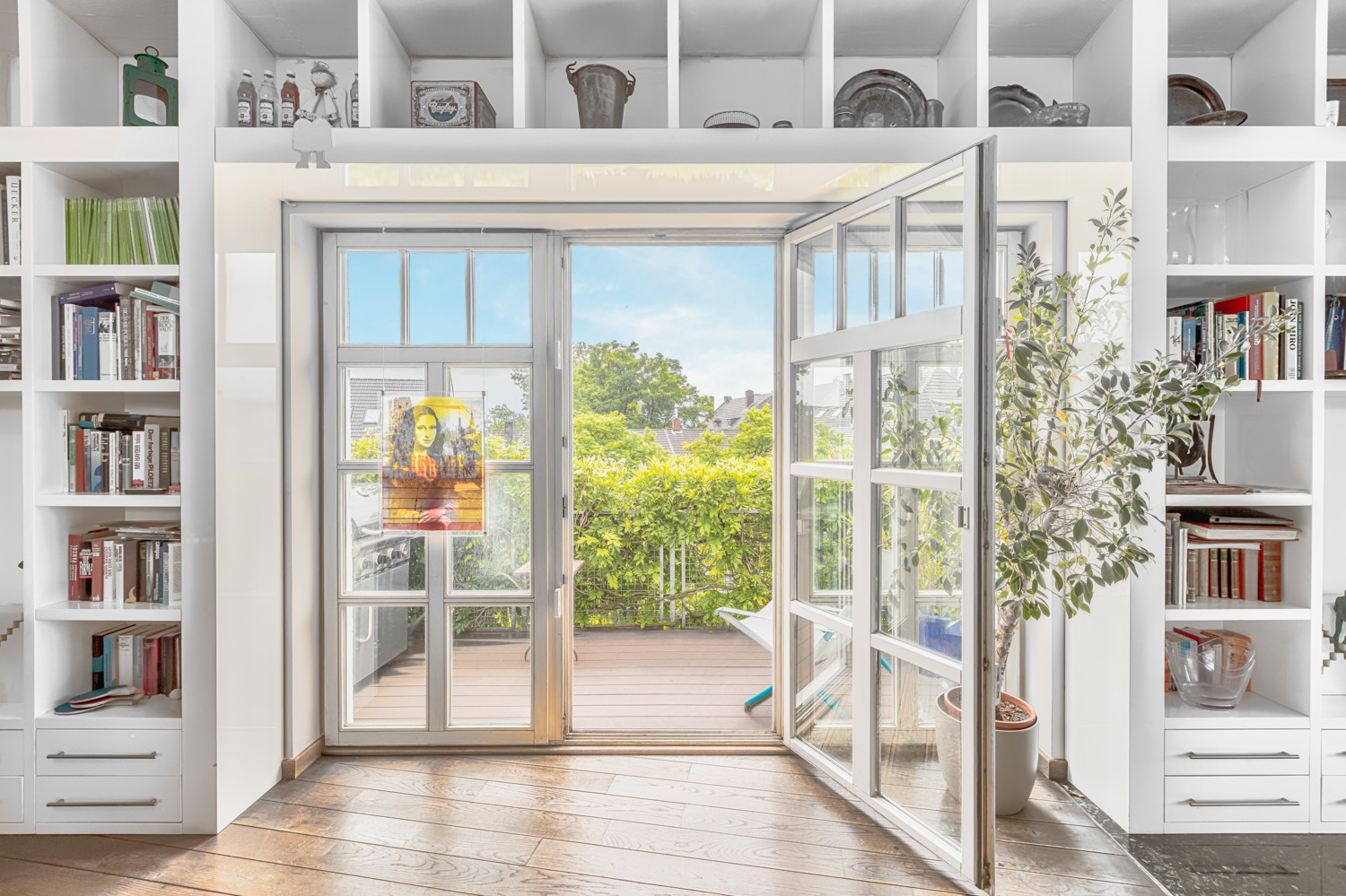 Blick auf den Balkon