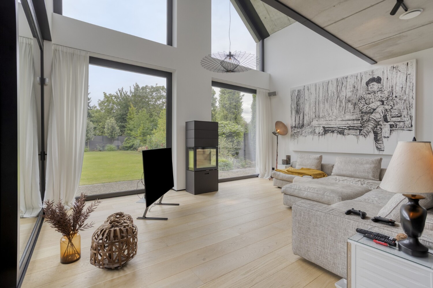 Wohnen mit Kamin und Ausblick