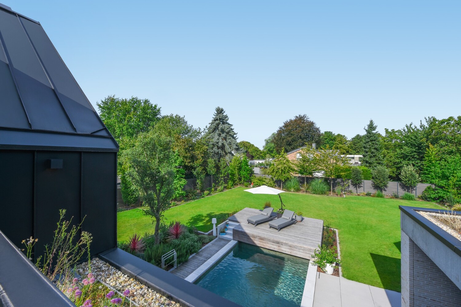 Pool von oben