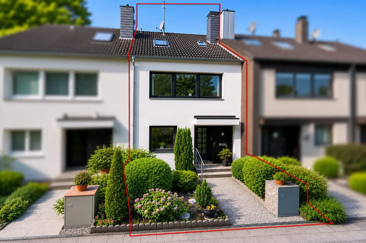 Hausansicht Vorderfront