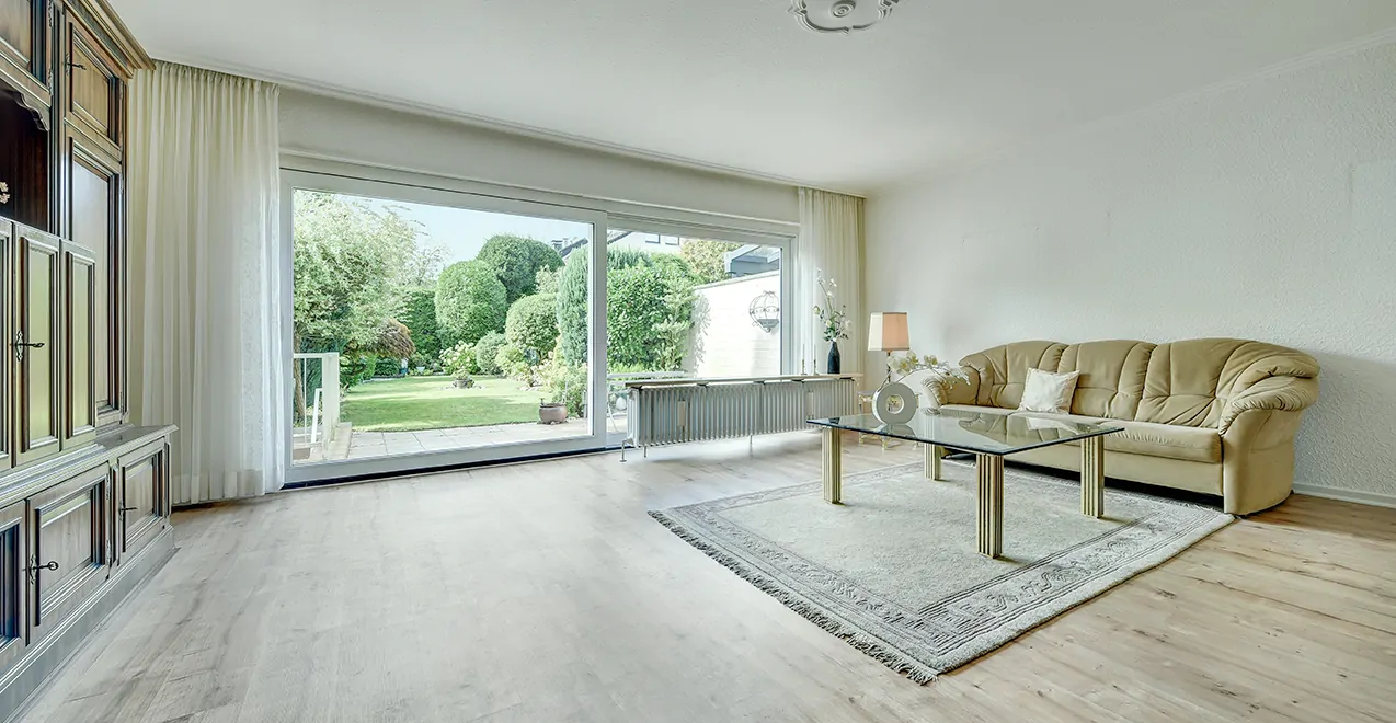 Wohnen mit Gartenblick