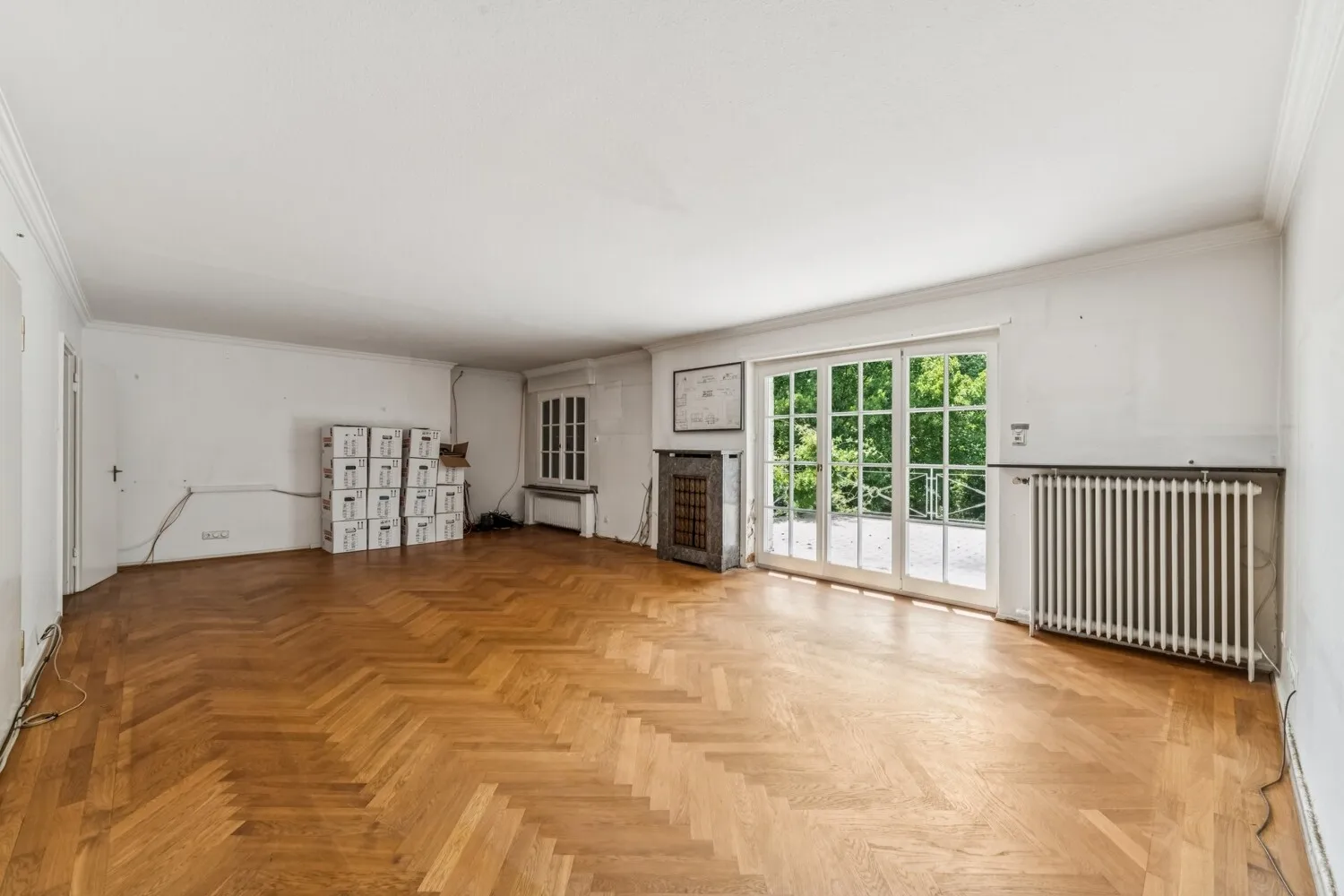 Das große Schlafzimmer mit Dachterrasse