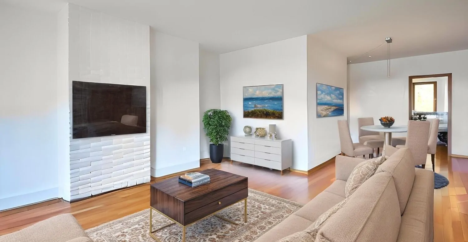 KI generierter Wohn-/Essbereich