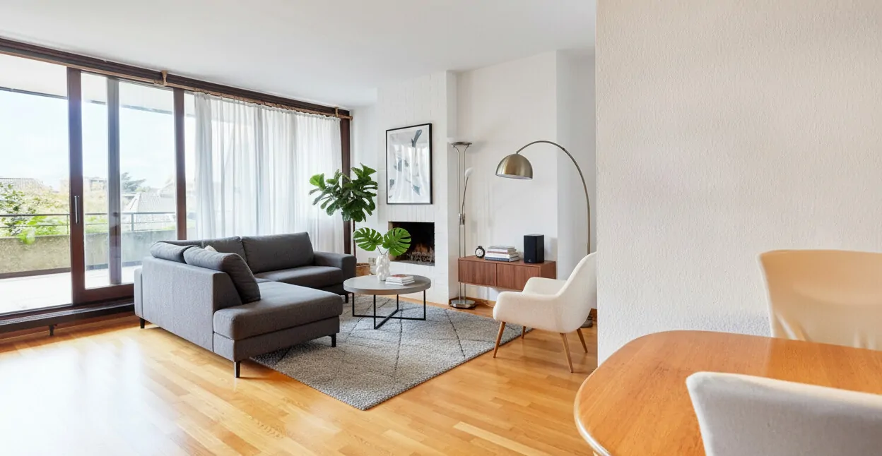 KI generierter Wohnbereich