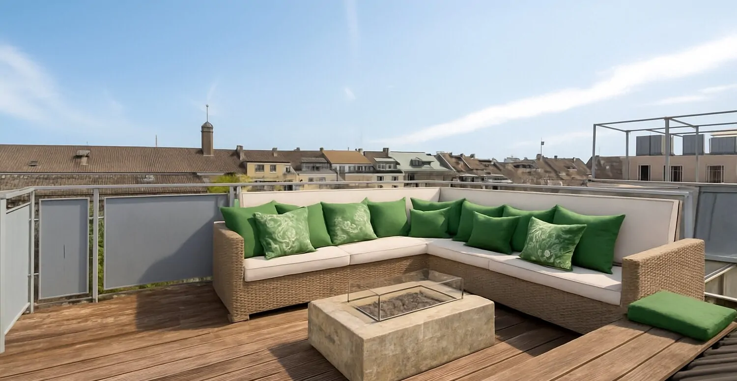 Dachterrasse mit Weitblick