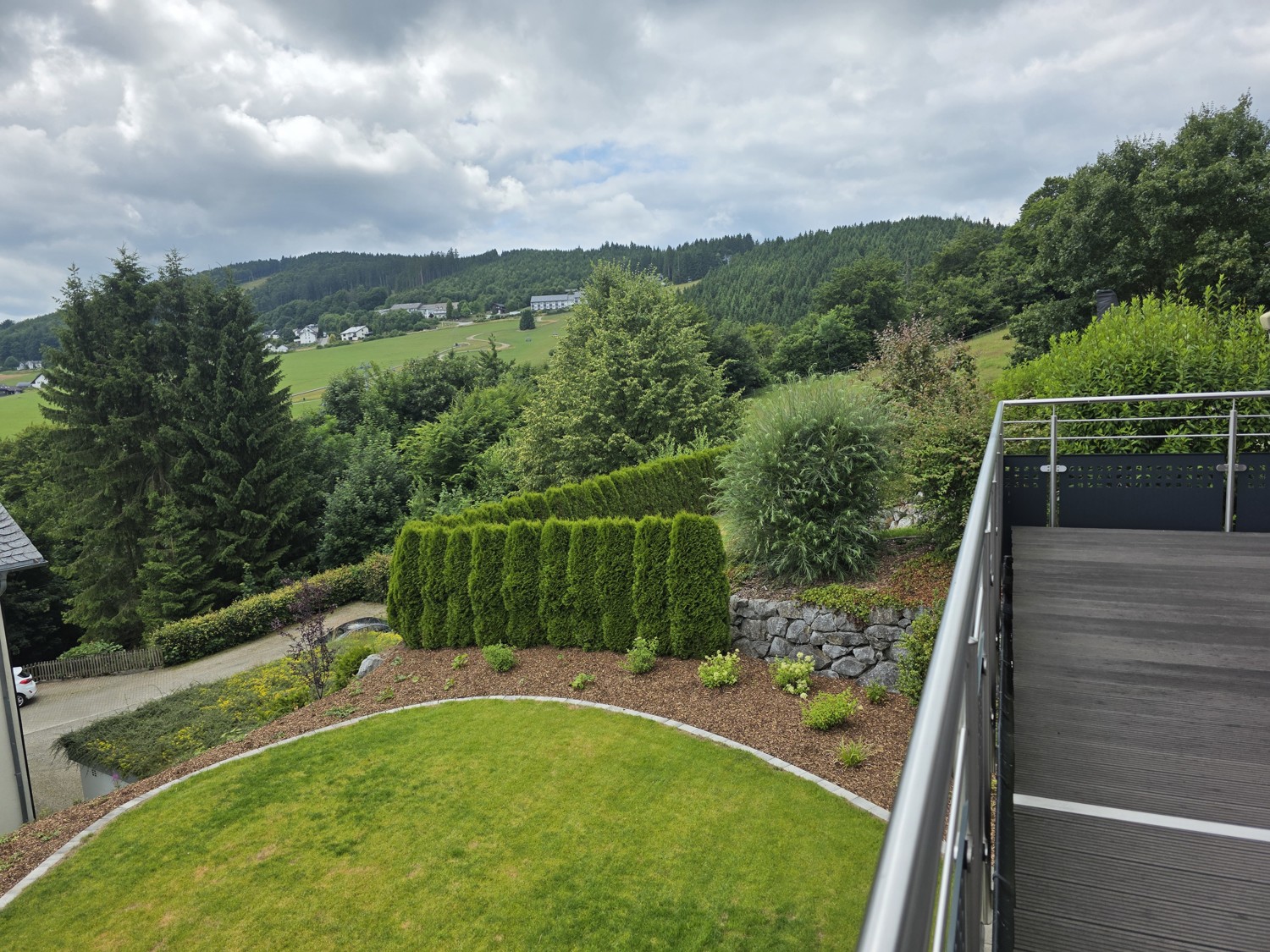 Aussicht vom Balkon