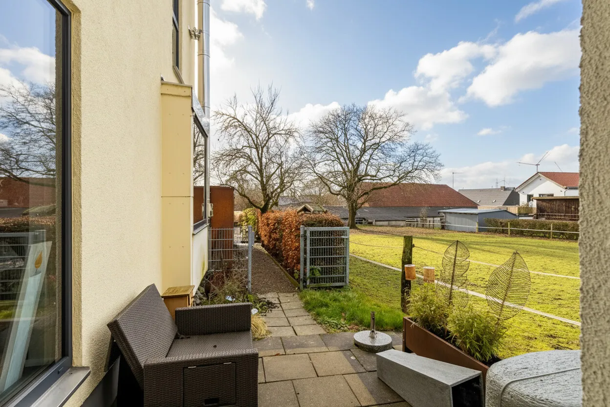 kleine Terrasse Altbau